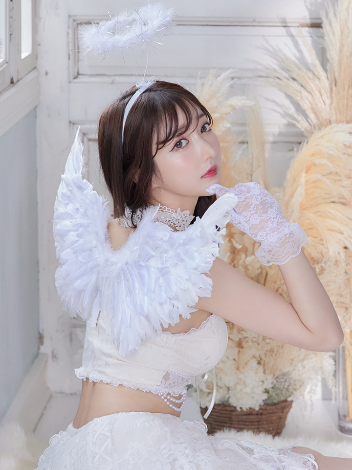 即日発送】2ピース/レースセクシーエンジェル/天使コスプレ【sugar