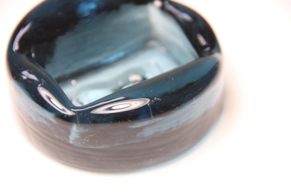 Erik Hoglund/エリックホグラン/ガラス/アッシュトレイ/ダークブルー