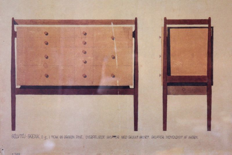 Finn Juhlフィンユール ポスター 額装 エジプシャンチェア、カップボード