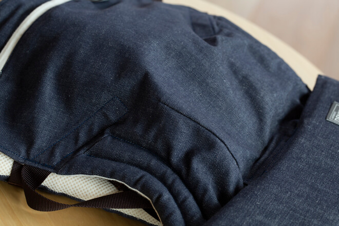 denim navyのこだわり|日本製の抱っこ紐[sun&beachベビーキャリア]
