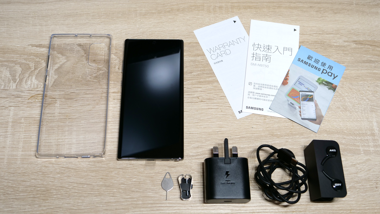 Galaxy Note10+ au 本体と付属品 Galaxy Note10+ SM-N9750 開封
