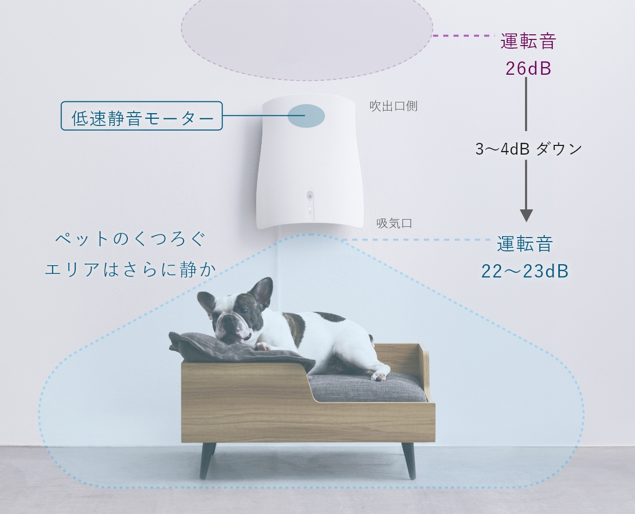ペットニオイのお悩みを解決！｜除菌脱臭機QAIS-air-04 A1J｜QAISサン