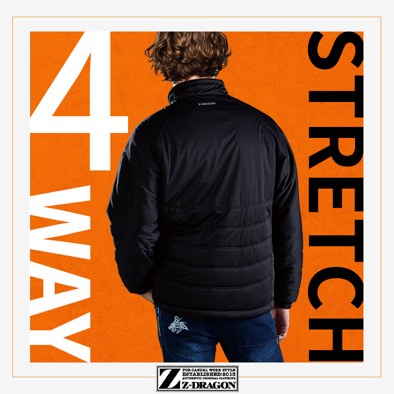 作業用 軽防寒ジャンパー 自重堂Z-DRAGON 78070【サンワーク本店】