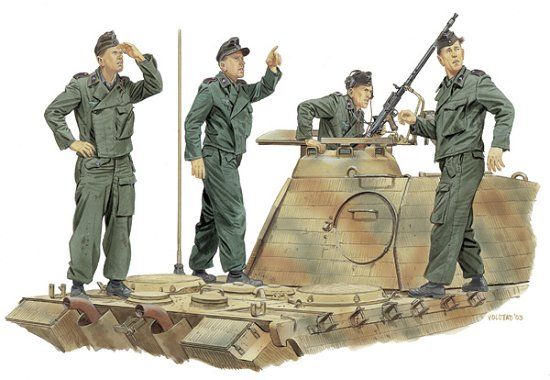 Achtung-Jabo Panzer Crew (France 1944) Dragon 6191