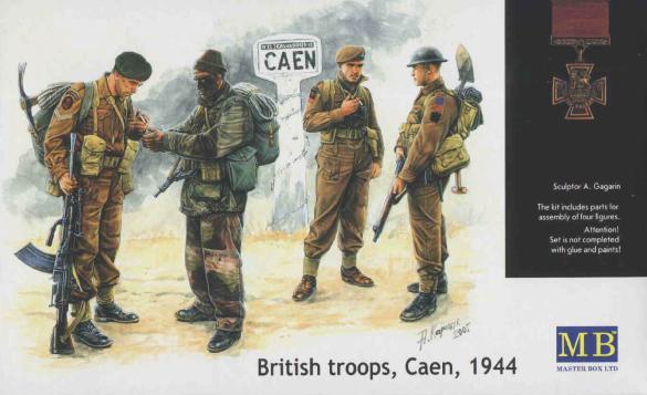 British Troops Caen 1944 Master Box 3512