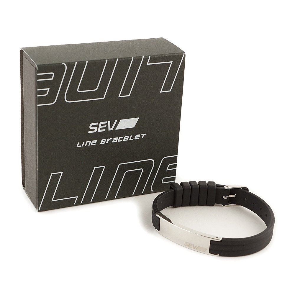 セブ（SEV）（メンズ、レディース）SEVラインブレスレット2 BK
