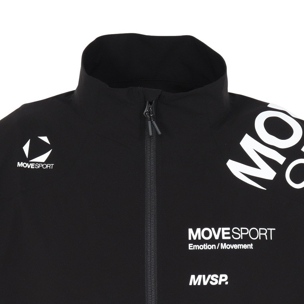 デサント（DESCENTE）（メンズ）クロス半袖ジャケット ST5SJKX0MB BK00