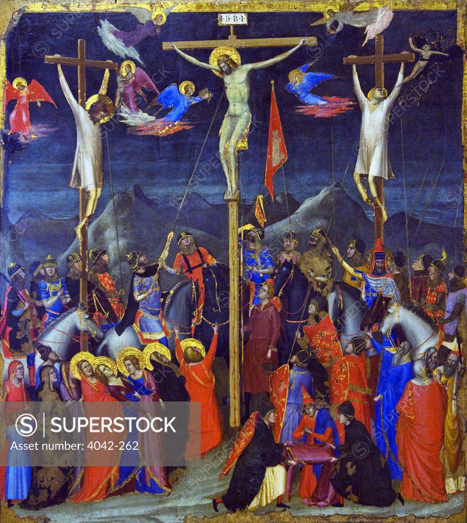 Crucifixion of Christ, by Giotto, 1330, France, Paris, Musee du