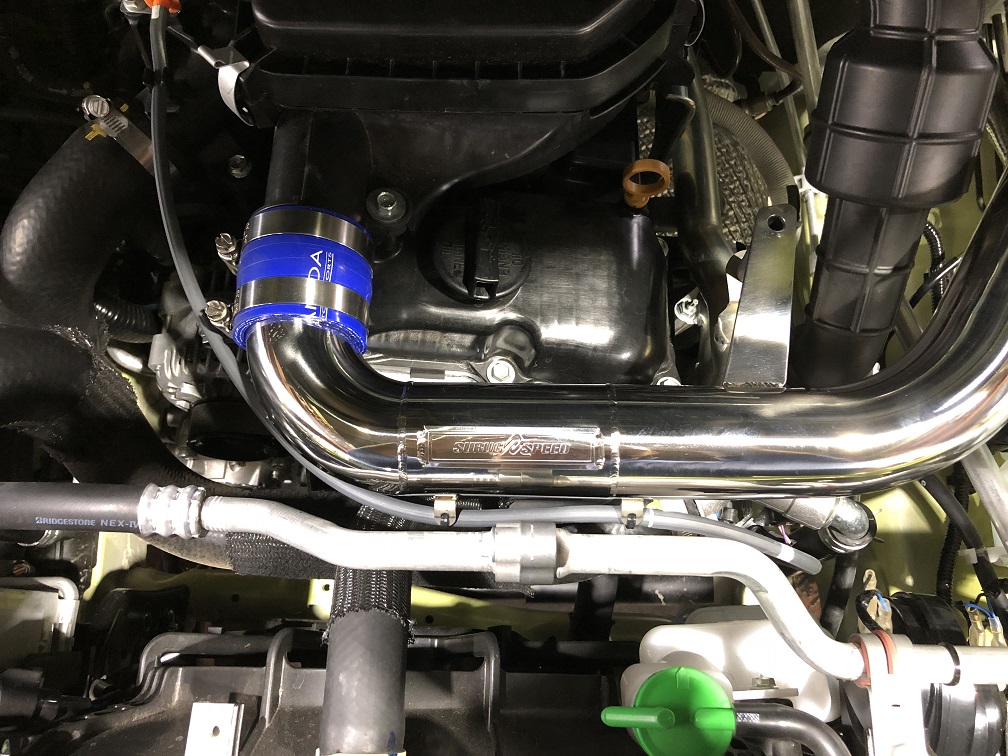 JB64系 ジムニー用AIR SUCTION PIPE ｜ オーダーメイドマフラー 剛性