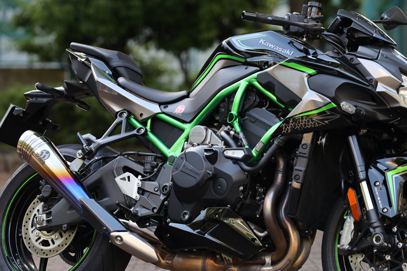 Kawasaki Z H2 (2BL-ZRT00K/8BL-ZRT00R) POWERBOX メガホン チタン