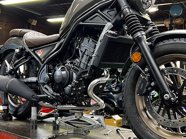 23-レブル250/S Edition/Eクラッチ｜POWERBOXパイプ ステンポリッシュ