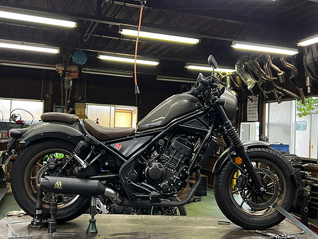 23-レブル250/S Edition/Eクラッチ｜POWERBOXサイレンサー ブラック