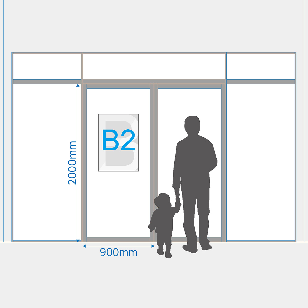 屋内用ポスター B2サイズ 光沢紙/グロスラミネート加工(ツヤ有