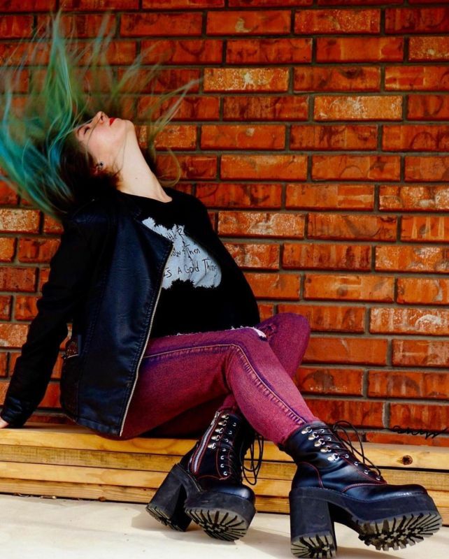 取り寄せ]ASSAULT-100 / 厚底ブーツ【DEMONIA】 | Spider Rock Web