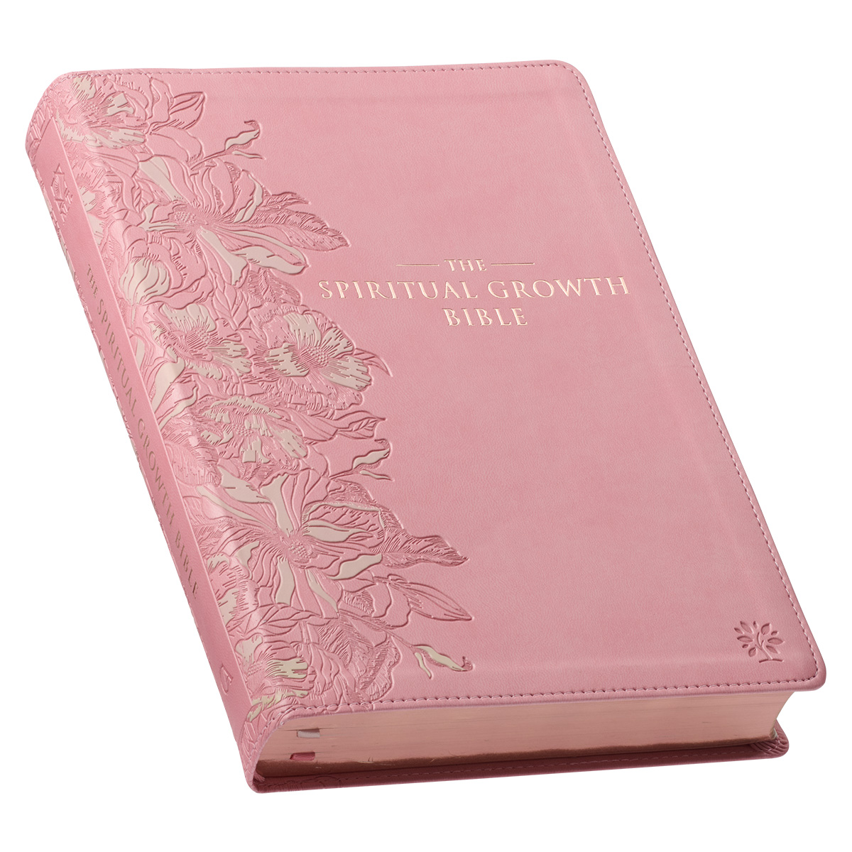 Pink Faux Leather Spiritual Growth Bible - Spiritual Growth Bible