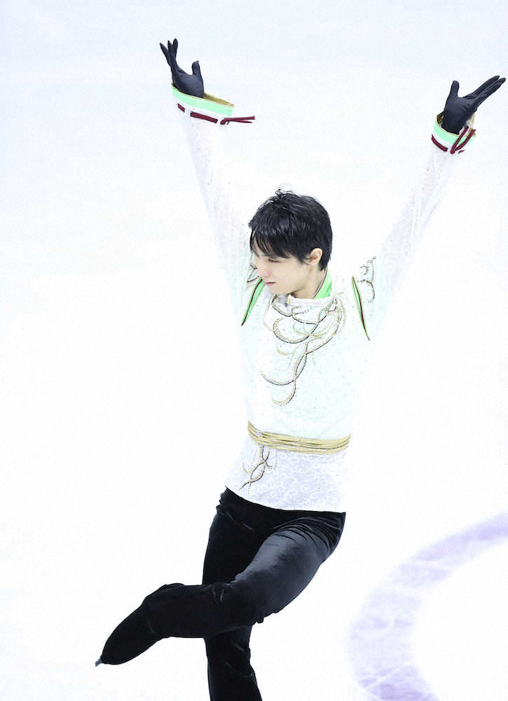 羽生結弦が四大陸初Vで“スーパースラム”達成 新衣装「SEIMEI」で新伝説
