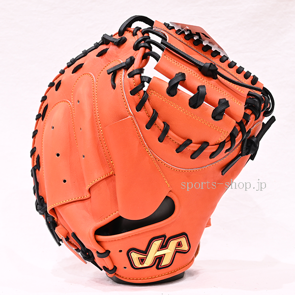ハタケヤマ キャッチャーミット TH-M8VASB Vオレンジ M8型 軟式用 捕手