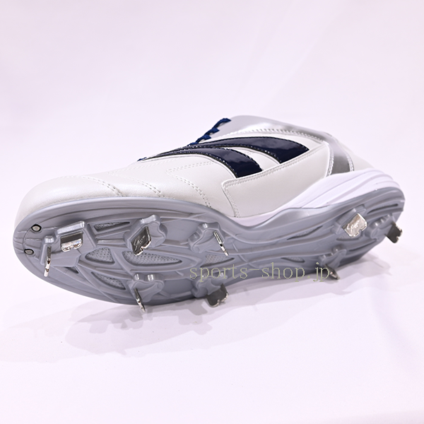 久保田スラッガー スパイク RS09-NV ホワイト×ネイビー D-009NV