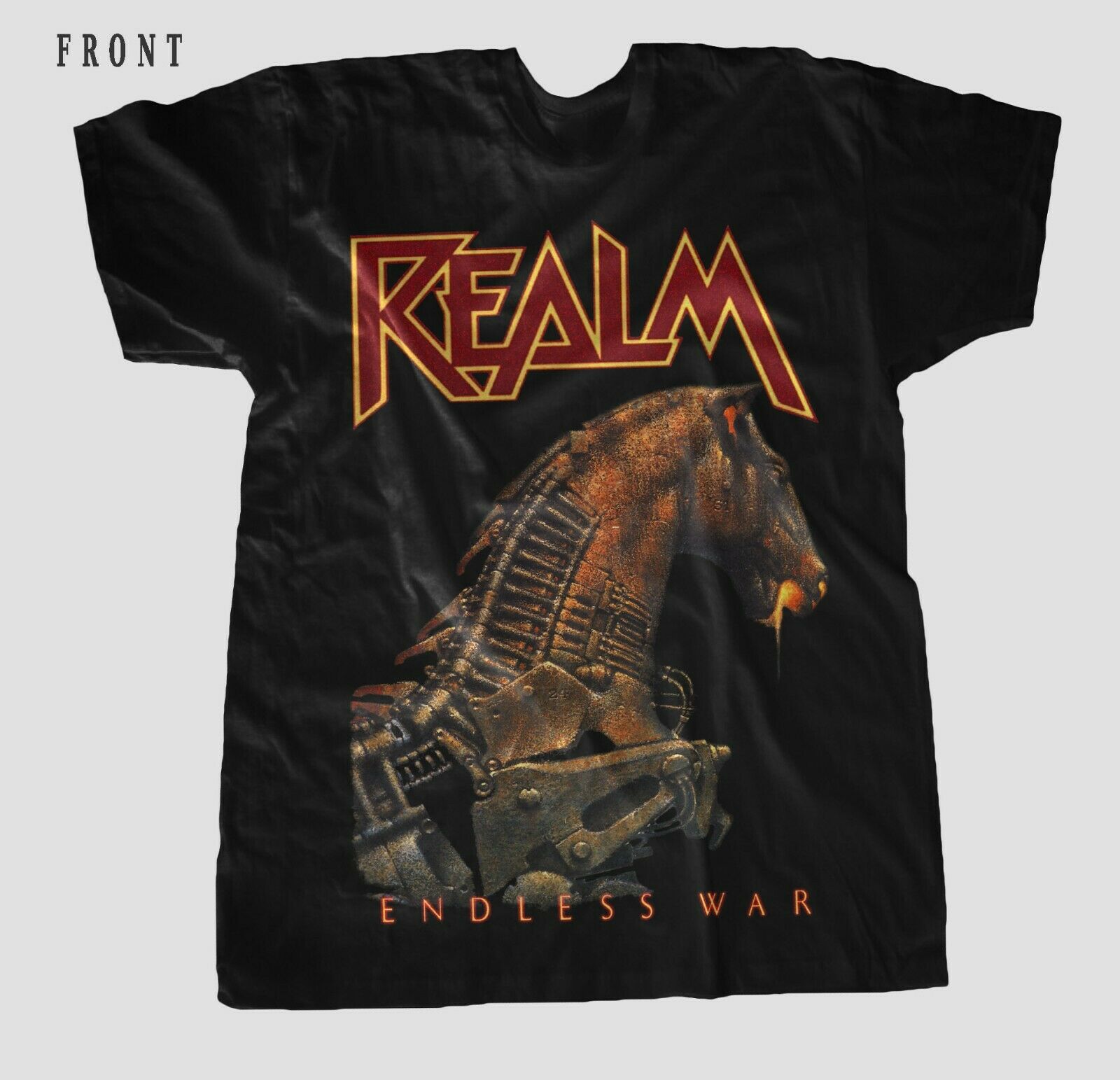 REALM - Endless War - Progressive/Thrash Metal Band T-Shirt