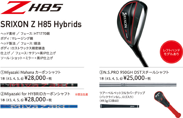 NEW「スリクソン Zシリーズ」フェアウェイウッド、ハイブリッド