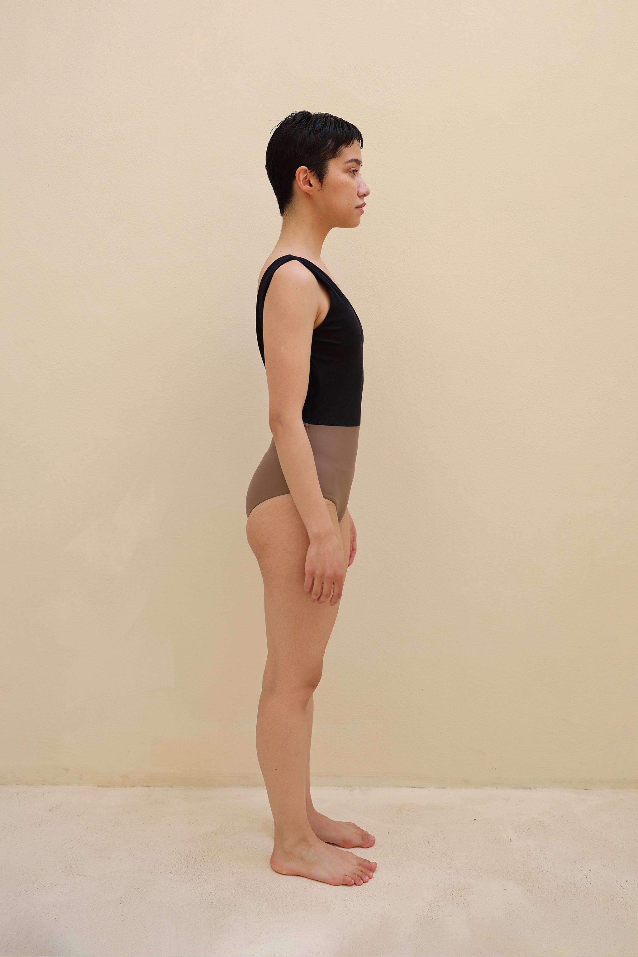 SWELLY バックオープンタンクワンピース水着 SUNSETTERRACOTTA 大人