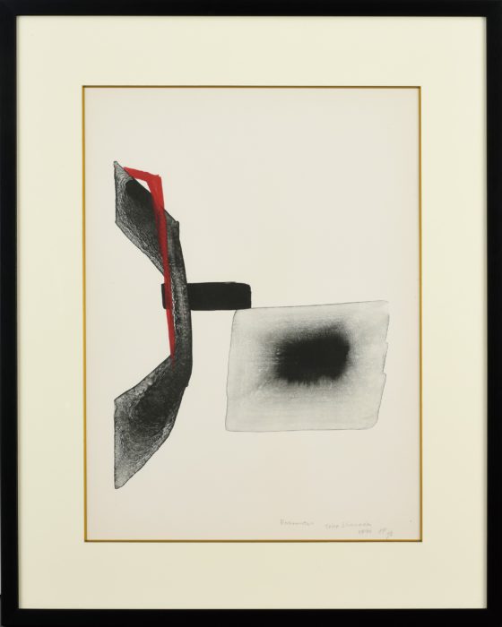 篠田桃紅 リトグラフ Quest 54/95 1993年制作 篠田桃紅 リトグラフ