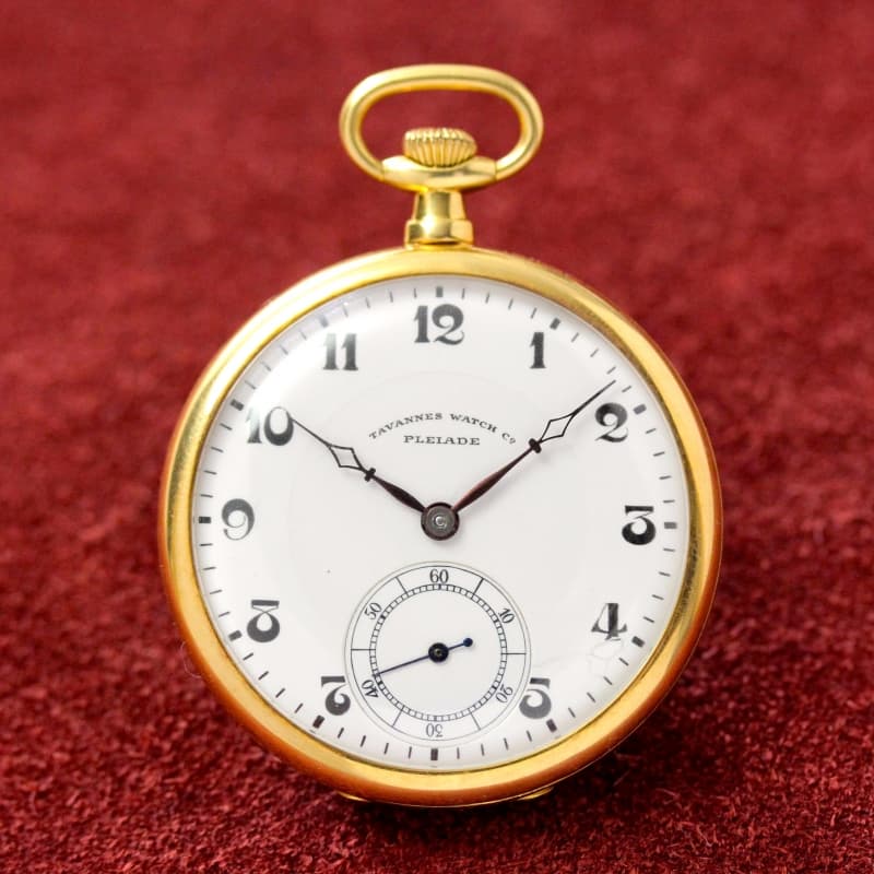絶版モデルのタバン（TAVANNES）社製18k金無垢懐中時計 – 正美堂時計店