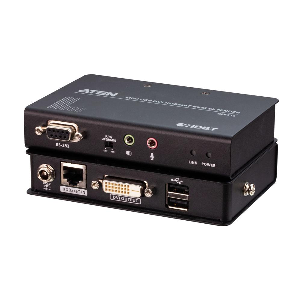 ATEN CE611 USB DVI HDBaseT ミニKVM エクステンダー - 業務用撮影