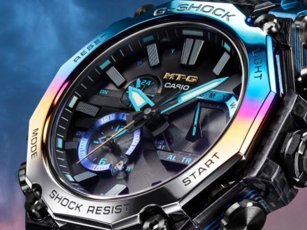 カシオ、G-SHOCK】垂れ込める暗雲＆一閃の稲妻を表現！ストーム