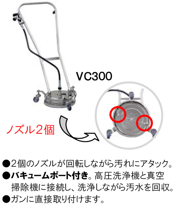 メーカー在庫限り】蔵王産業 スピンショットVC300 - FCPSシリーズ用