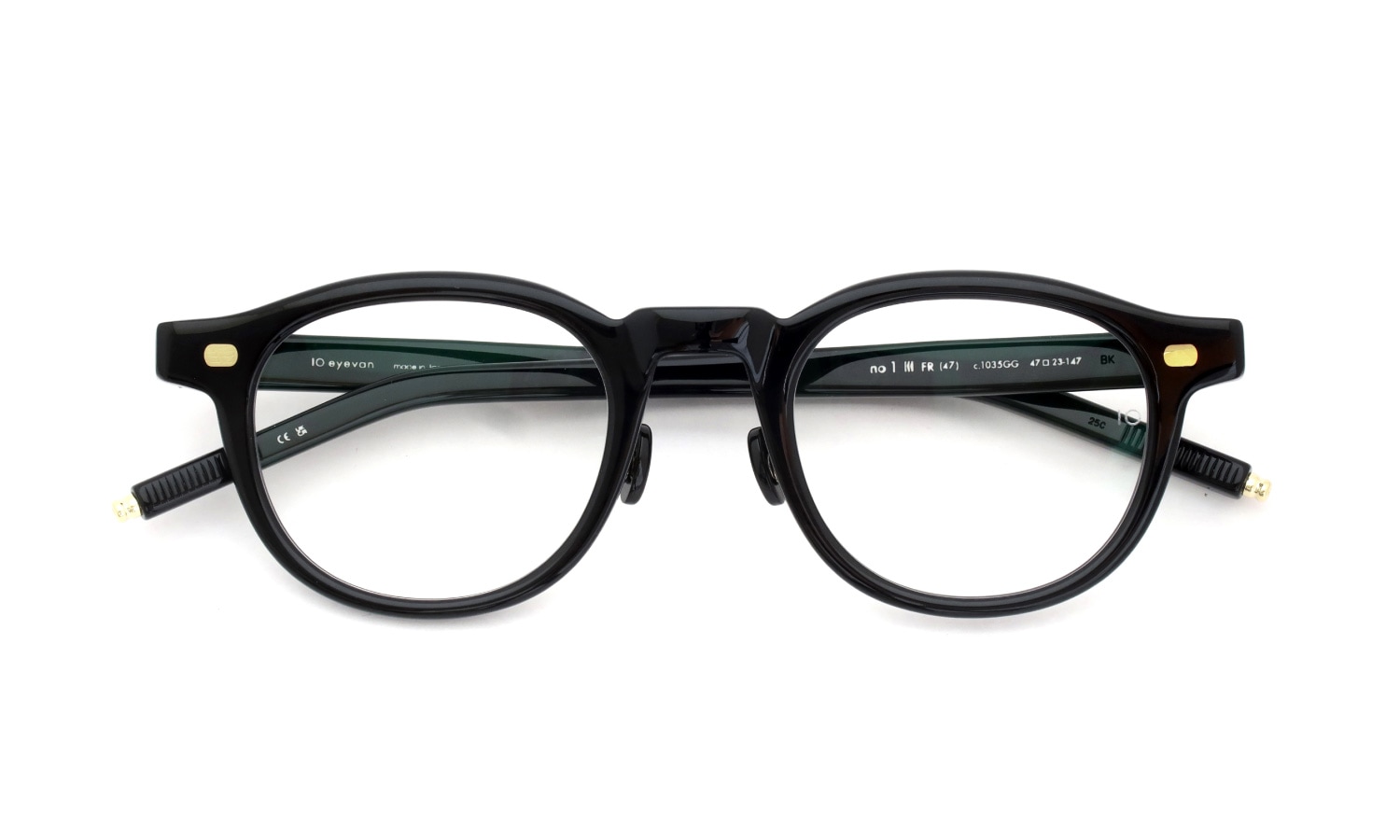 限定生産] 10eyevan セルロイドメガネ no.1 III FR (47)通販 c