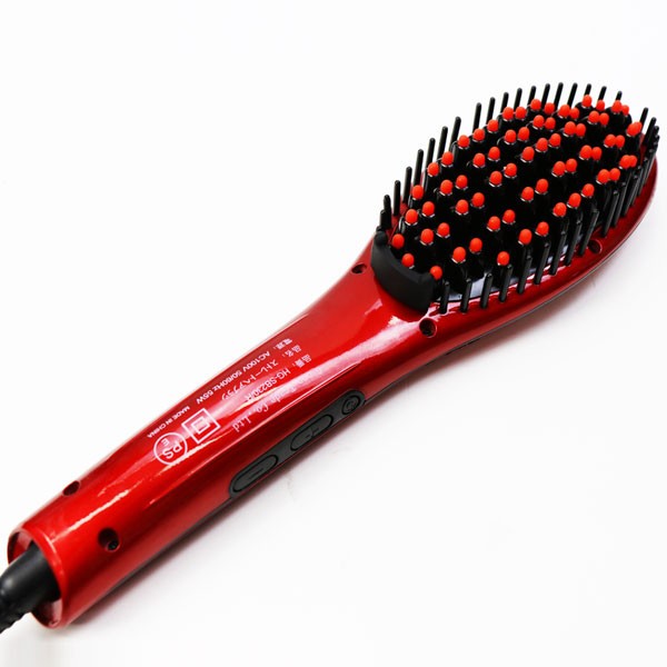 ストレートヘアー セラミック ブラッシングアイロン (ストレートヘアー