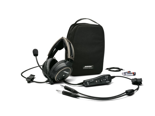 Bose A20 Headset with Dual Plug (Fixed-Wing), Bluetooth, Battery