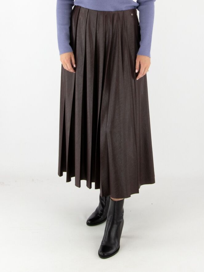 Marc Cain rokken ZC 71.13 W50 Paars bij Penninkhofmode.nl