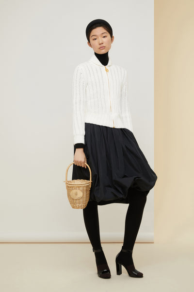 Patou | ジップアップ リブニット カーディガン