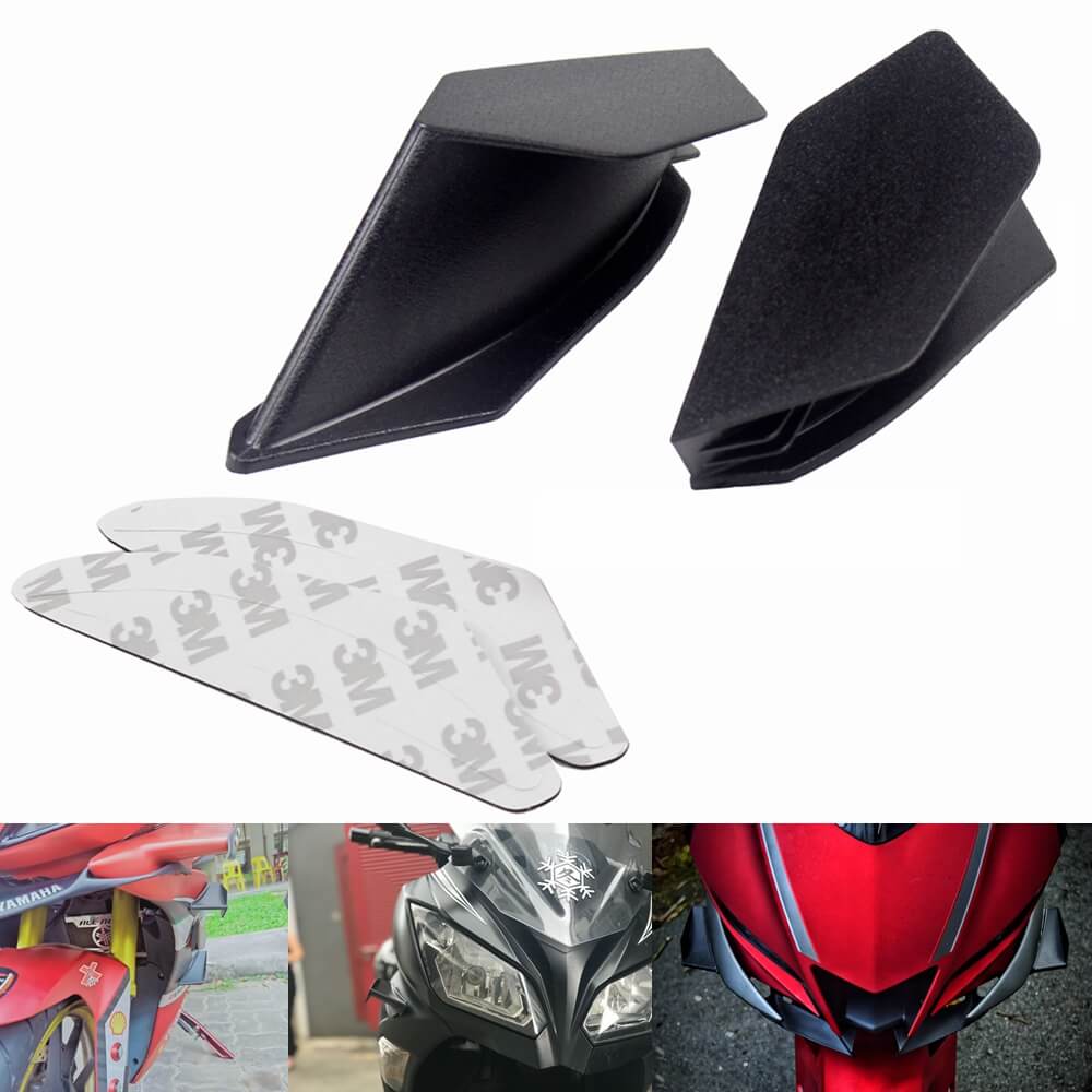 MotoGP Style Aero Dynamic Broken Wind Wing Kit Fixed Winglet