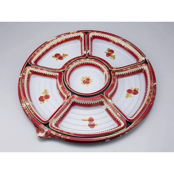 オードブル容器 NUオードブル38 英華赤 本体 シーピー化成