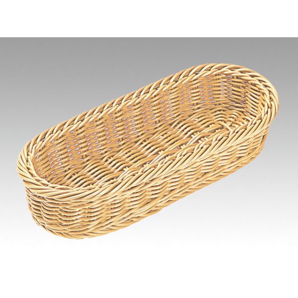 樹脂バスケット CB-007-IV小判型カトラリーバスケット アイボリー