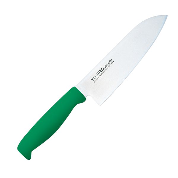 包丁 TOJIROカラー三徳 17cm グリーン F-242G 藤次郎 | テイクアウト