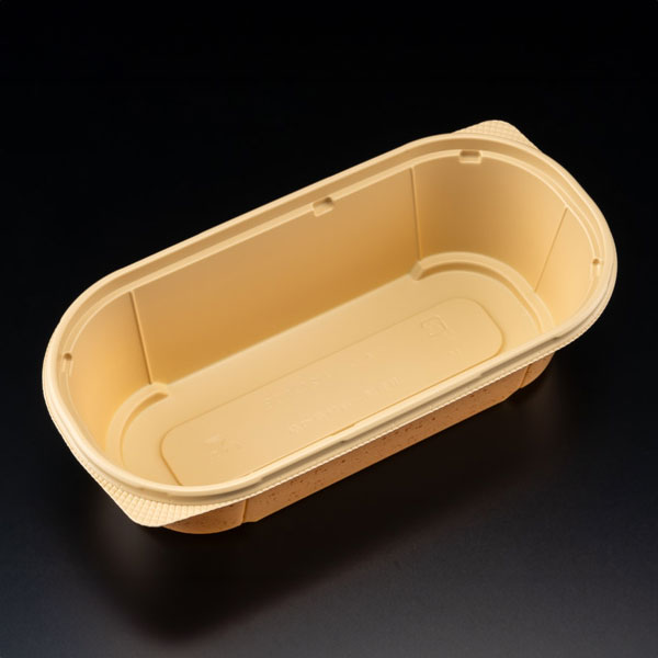 弁当容器 バイオビオル 小判20-10Bクラフト石目 リスパック