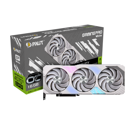 Palit Products - GeForce RTX™ 4070 Ti SUPER GamingPro White OC ::