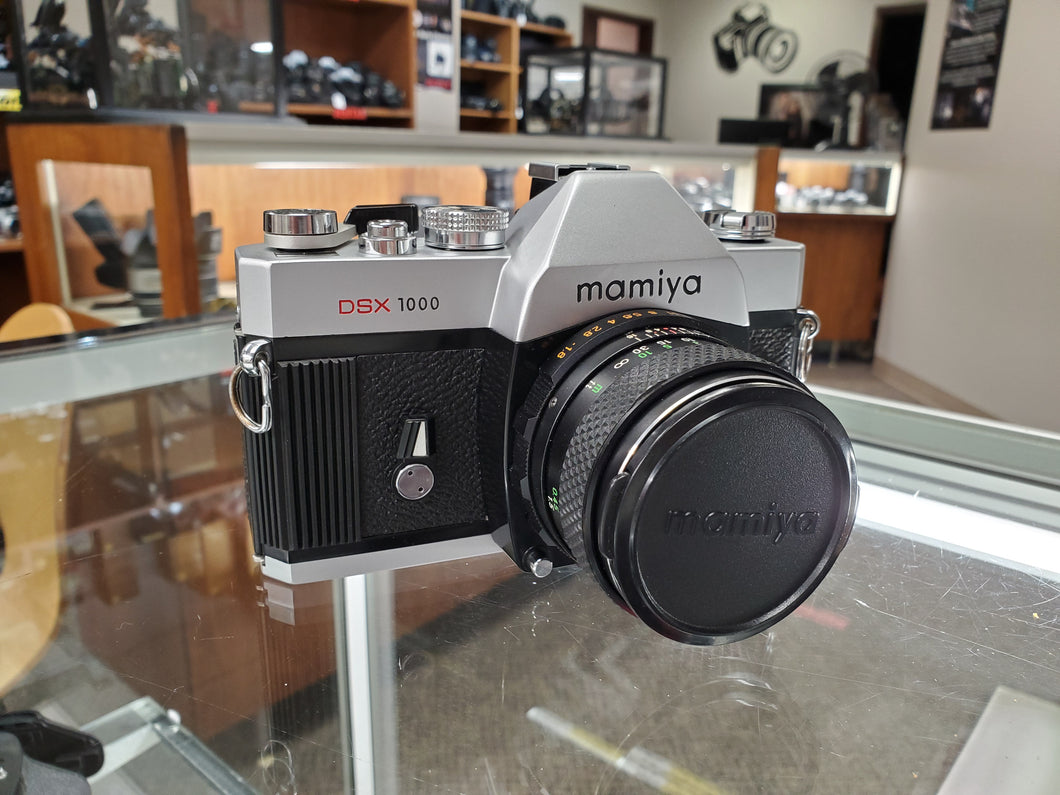 Mamiya DSX 1000 35mm Film Camera w/55mm F1.8 Mamiya Sekor SX Auto