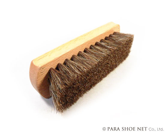 天然馬毛 靴ブラシ（馬毛ブラシ・ホースヘアブラシ）【靴の手入れ用品