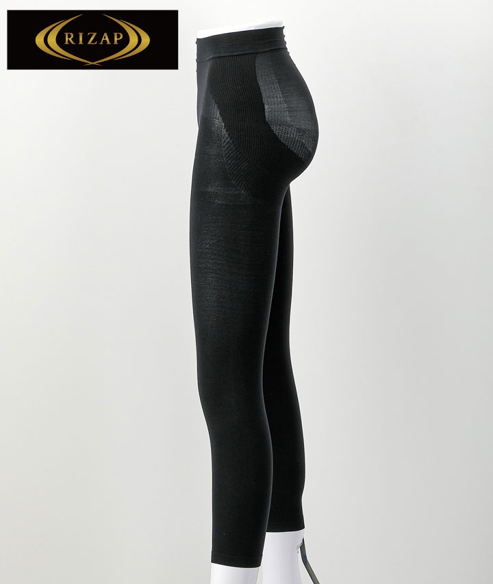 グンゼ】【RIZAP】骨盤×ヒップアップ 着圧10分丈レギンス(M