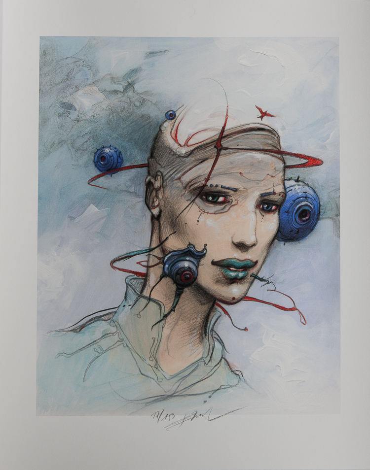 Enki Bilal Signed Fine Art Pigment Print : A.I