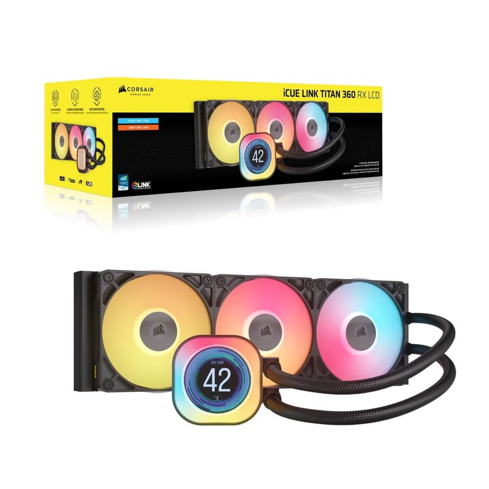 Corsair iCUE LINK TITAN 360 RX RGB LCD | パソコン工房【公式通販】
