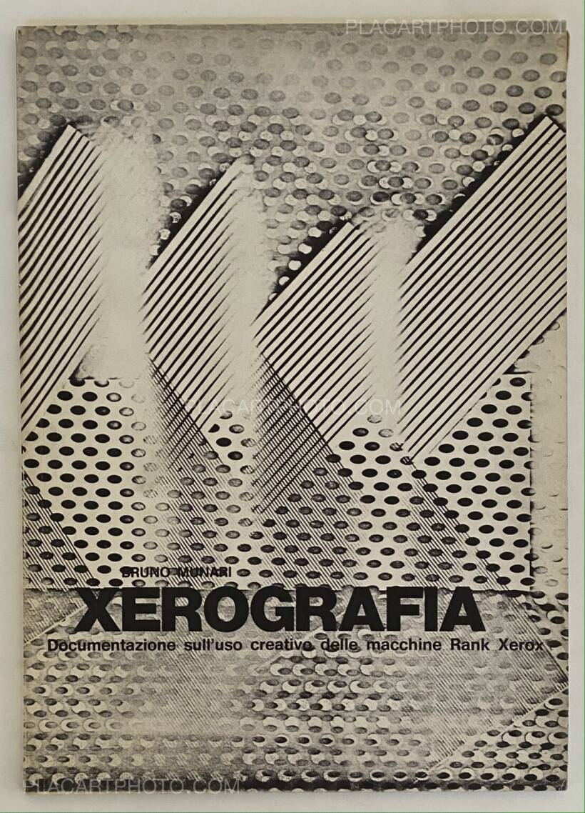 Bruno Munari: XEROGRAFIA, self published, 1970 | Bookshop Le Plac