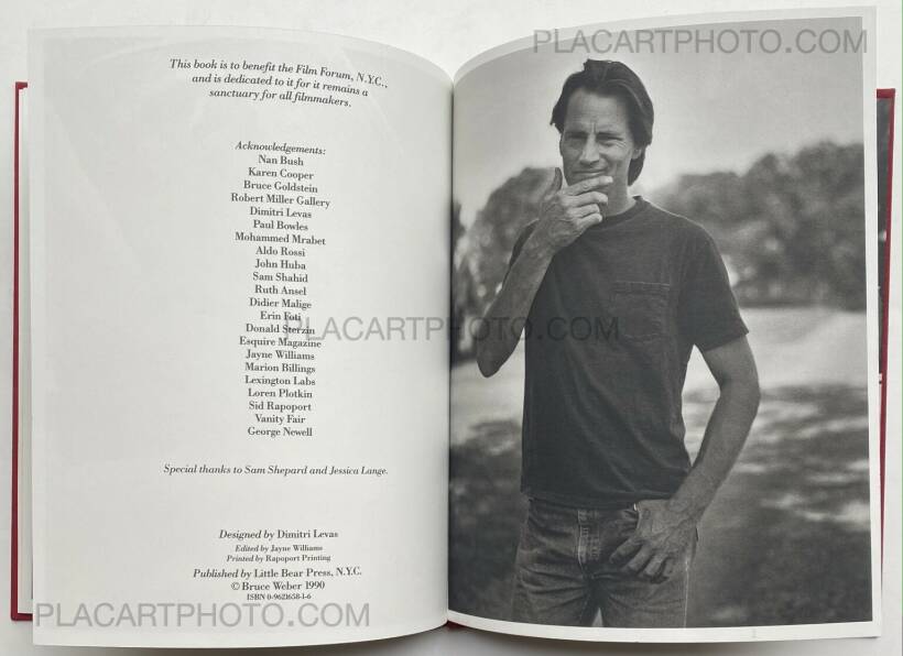 Bruce Weber: Sam Shepard, Little Bear Press, 1990 | Bookshop Le