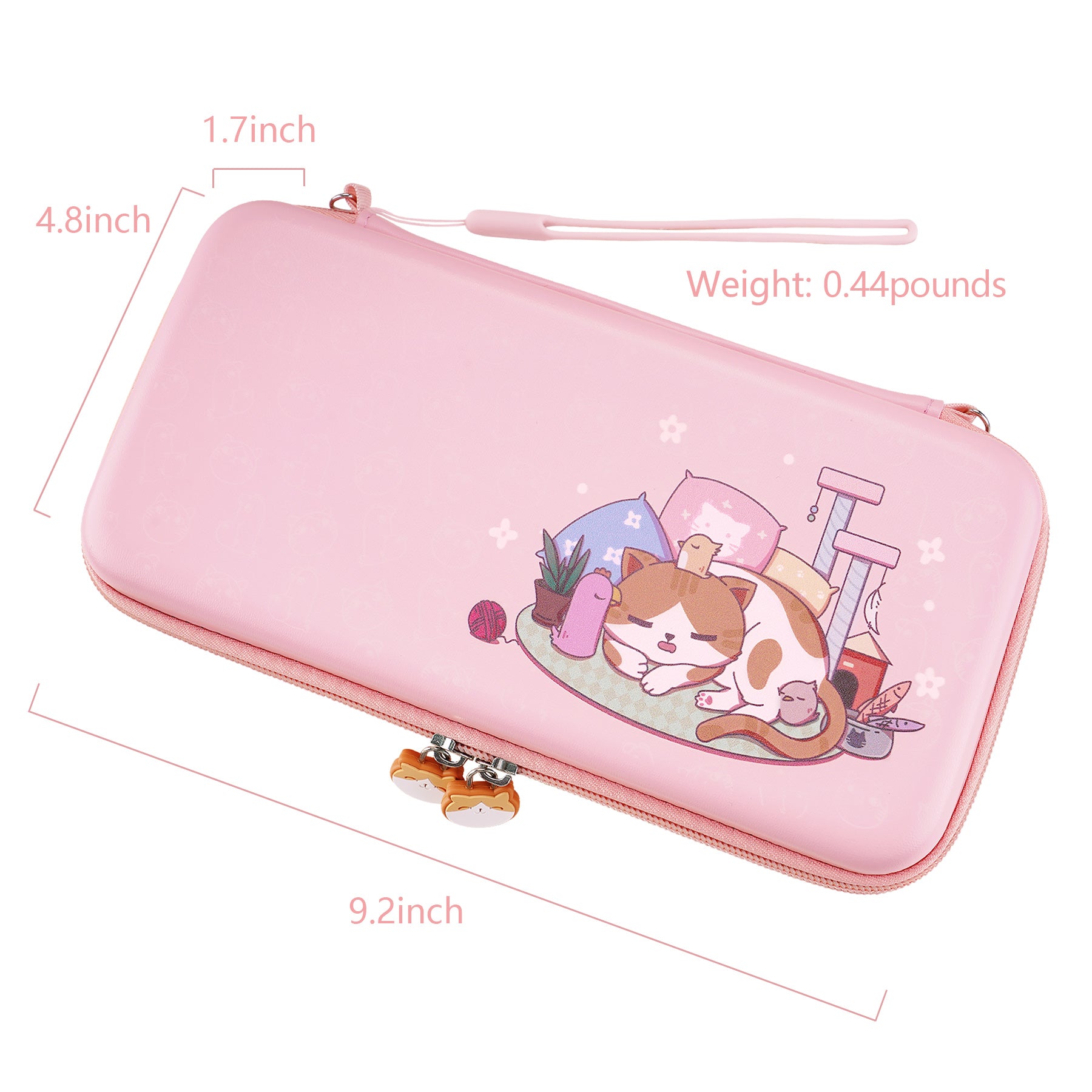 PlayVital Nintendo Switch Lite Travel Bag Carrying Case - Kitten