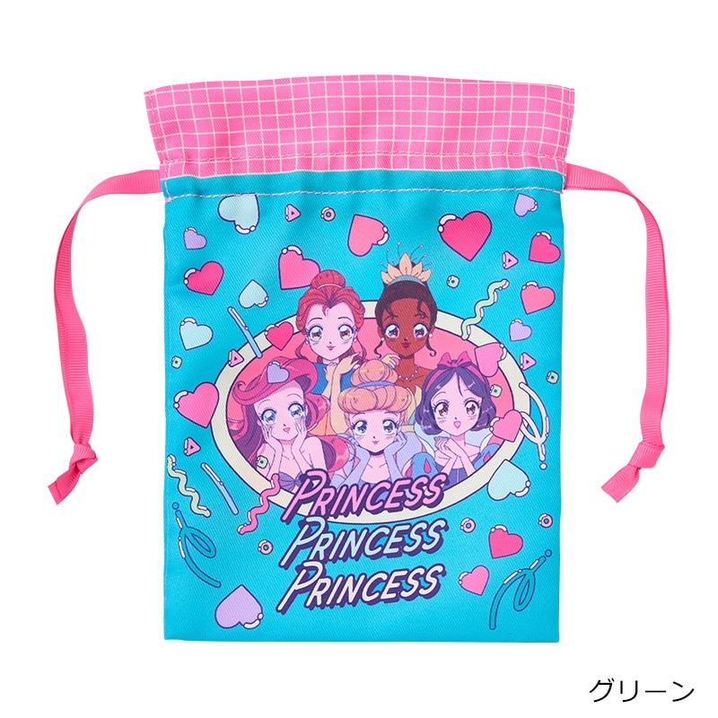 Disney(ディズニー) ディズニープリンセス 巾着(グリーン): 通常